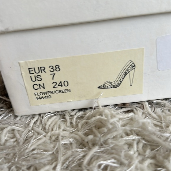 Lanvin x hm floral heels size US7 - Picture 10 of 10